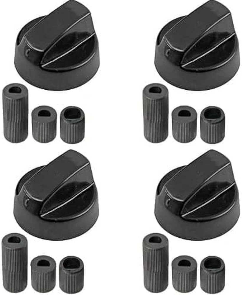 Kit 4pz manopola cucina completa di riduttori