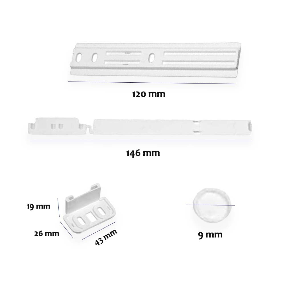 Guida scorrimento frigo adattabile Whirlpool