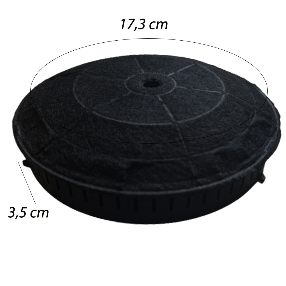 KIT FILTRO CARBONE MOD. 57 FLASH diam 180 h 26 mm 2 PZ