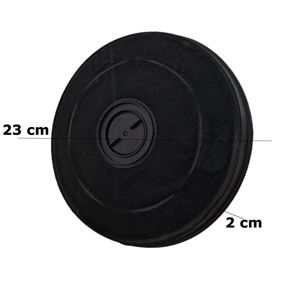 FILTRO CARBONE CON FARFALLA - FABER diam 232 H 26,5 MM