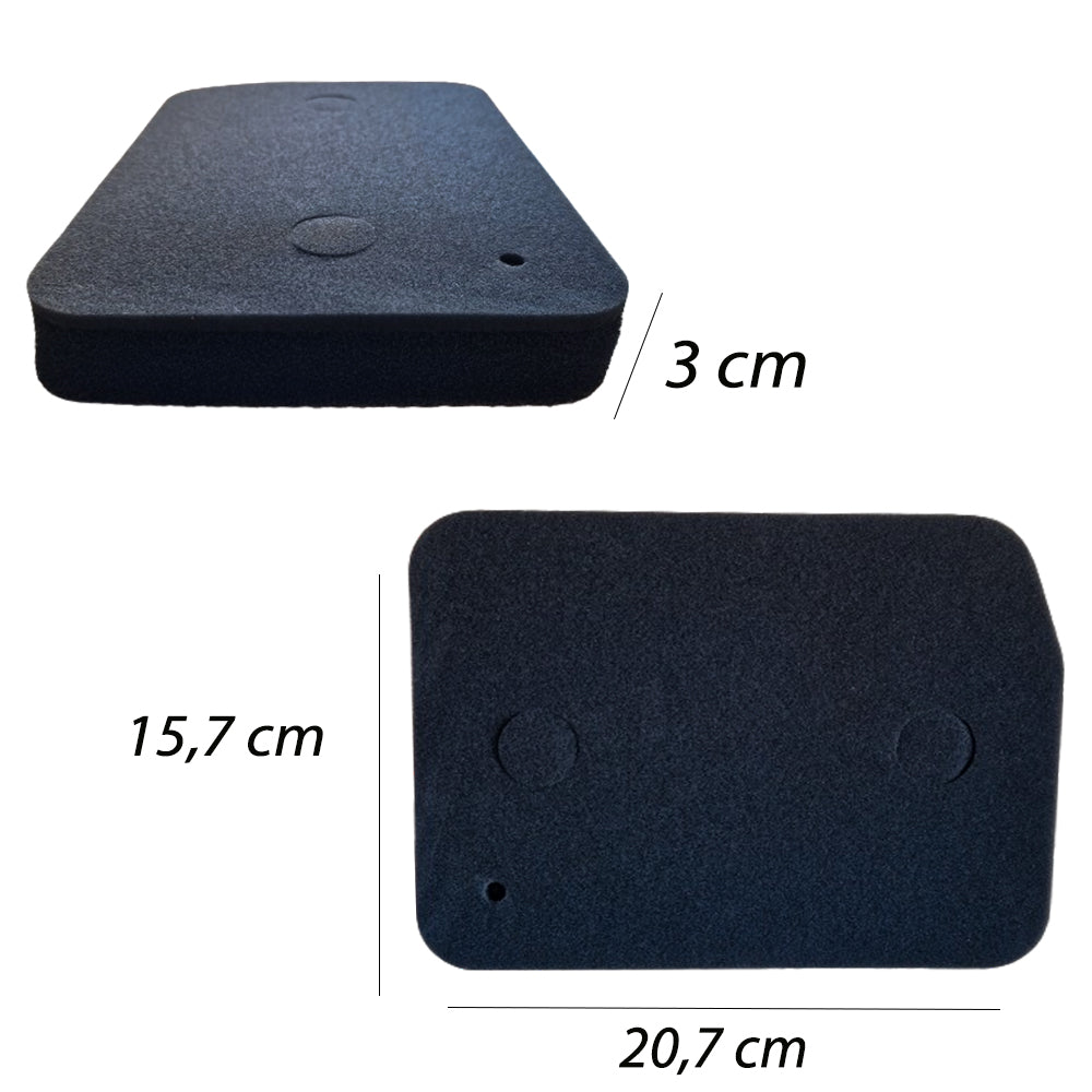 Filtro Aria NERO 30 ppi Spess. 25 mm + Filtro Aria 75ppi Spess.11mm