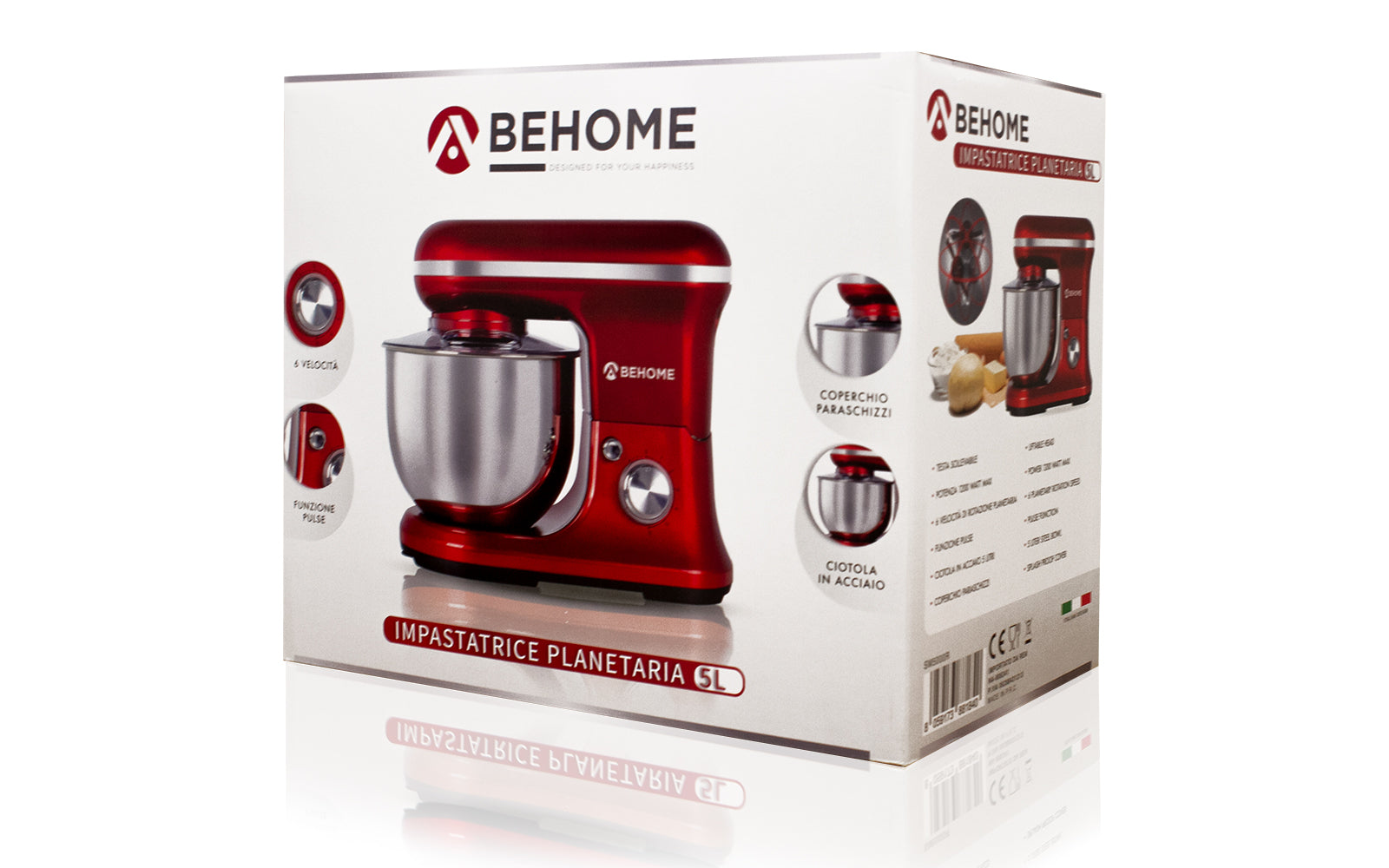 Impastatrice planetaria 5L Behome