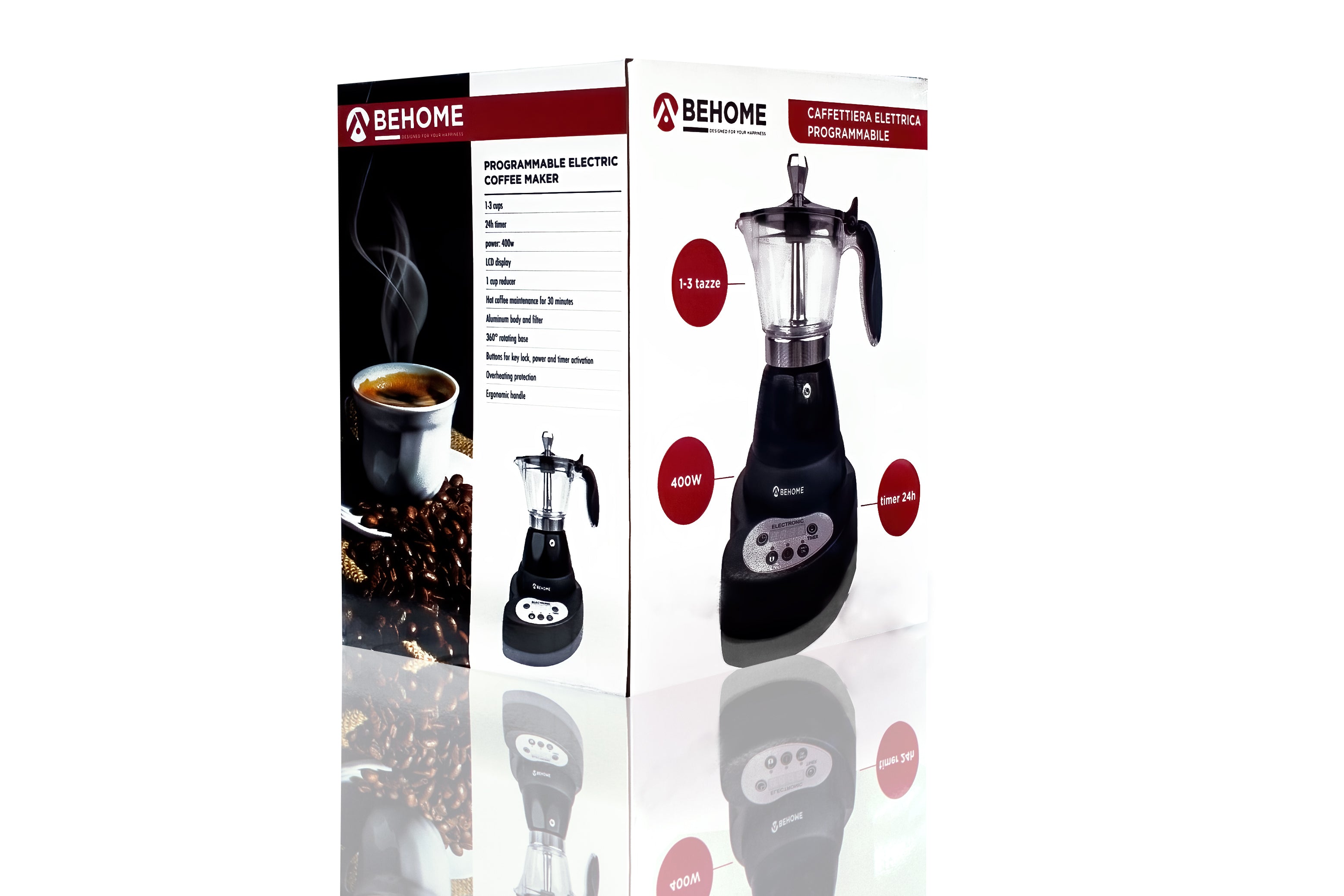 Macchina da caffè 3 tazze Behome