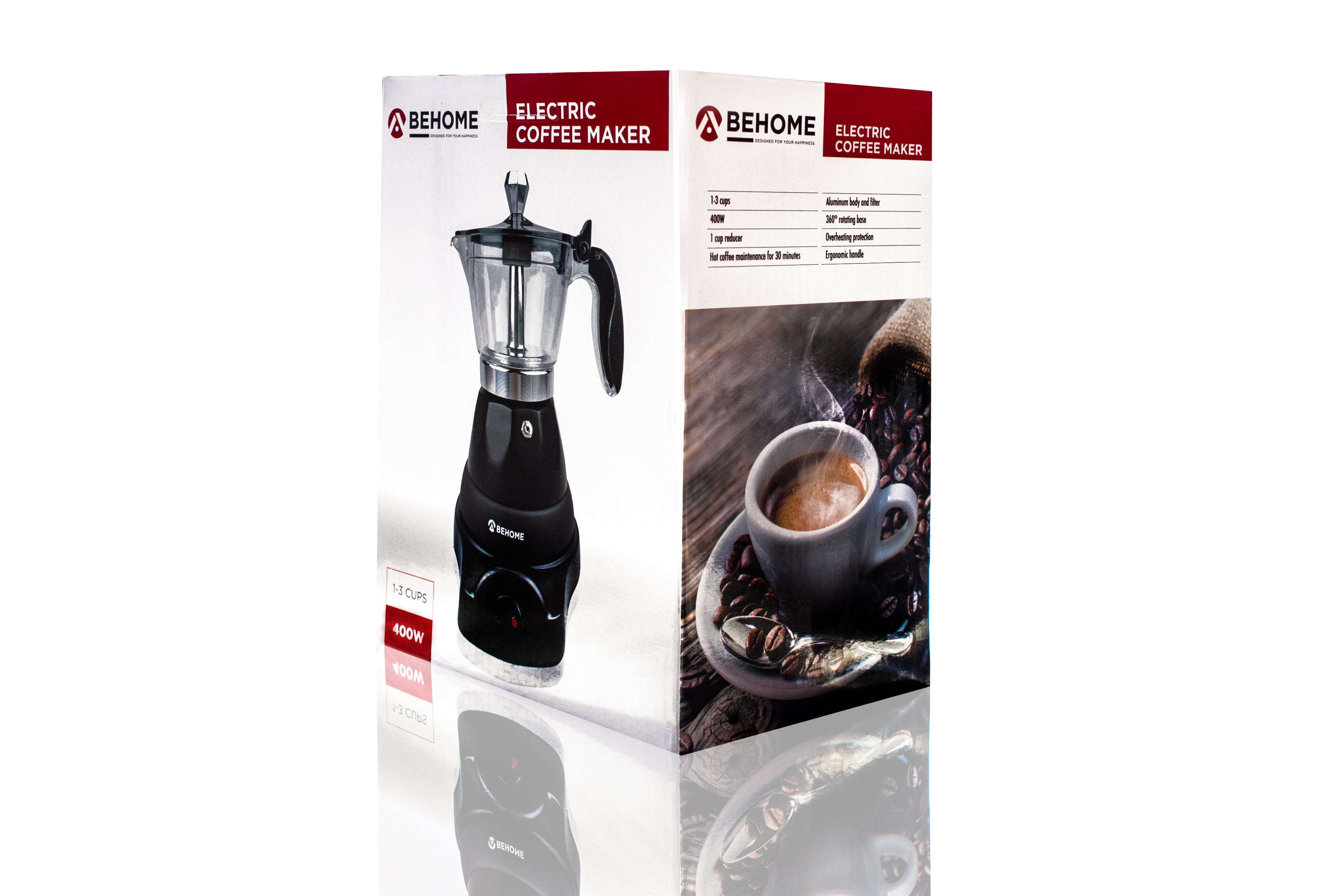 Macchina da caffè 3 tazze con Timer Behome