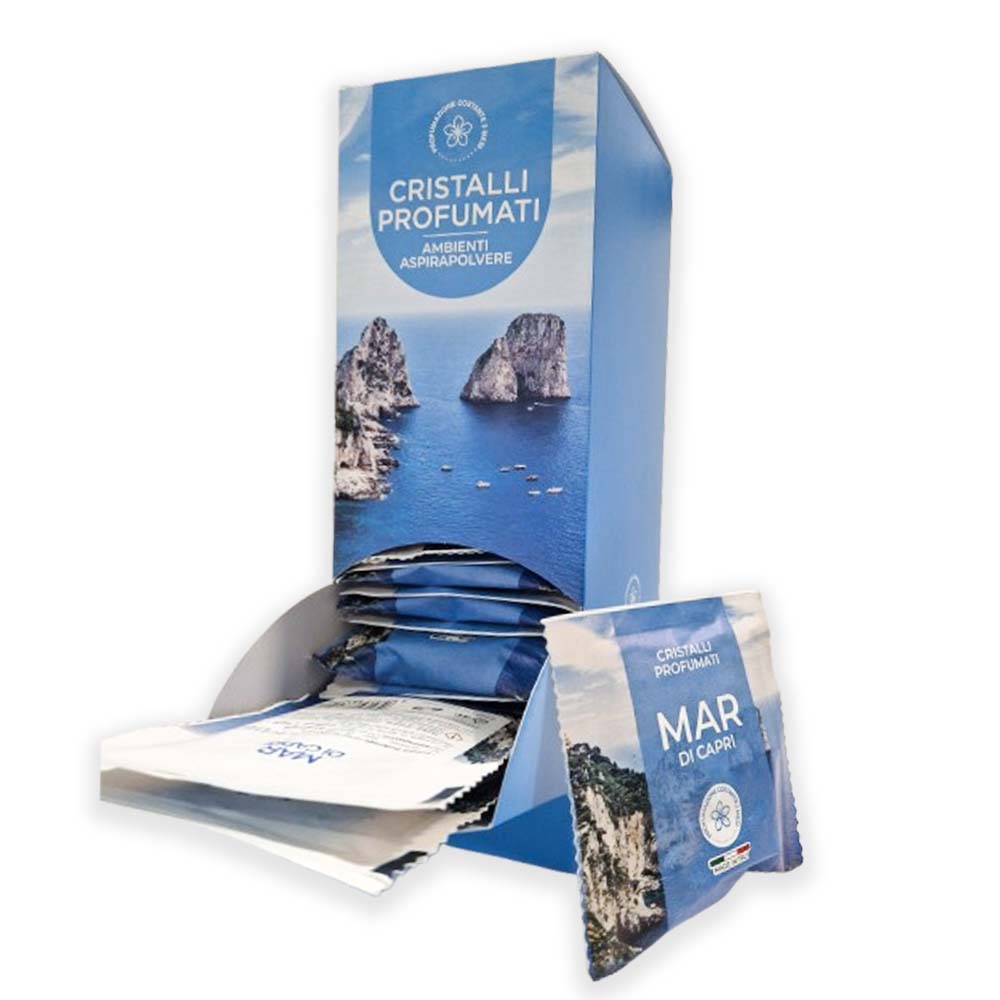 Espositore Display Granuli Profumati Mar di Capri, Fragranza Marina