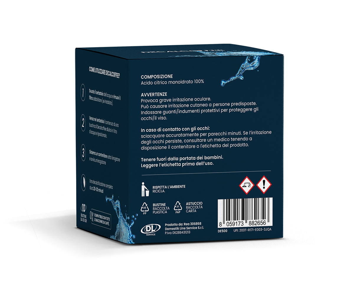 Decalcoffee decalcificante caffè in polvere 10x30gr.