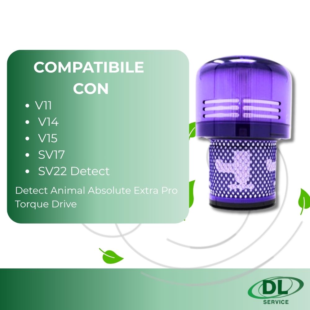 Filtro Cilindrico Aspirapolvere Dyson Adattabile