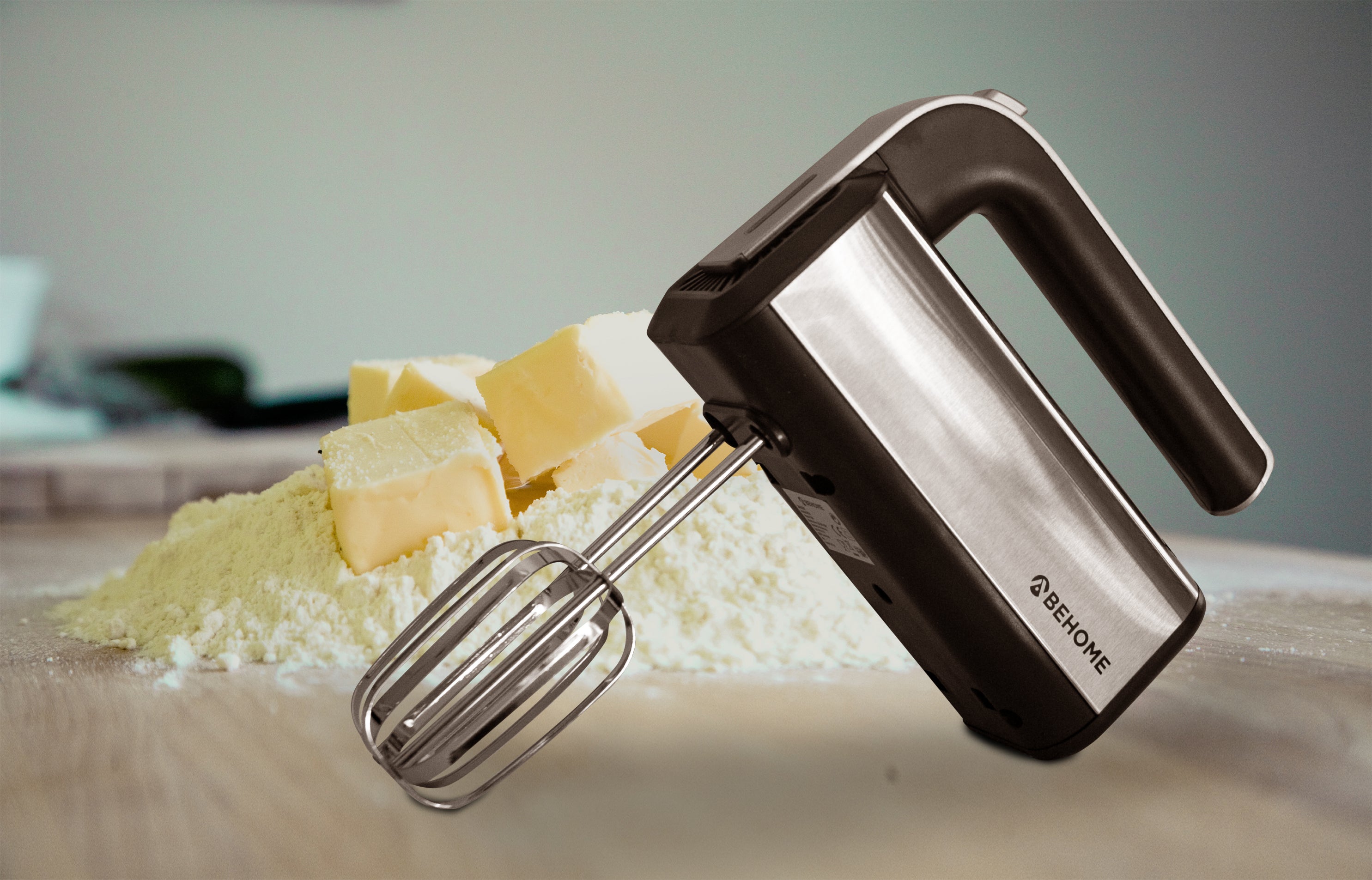 Sbattitore elettrico acciaio 300W Behome