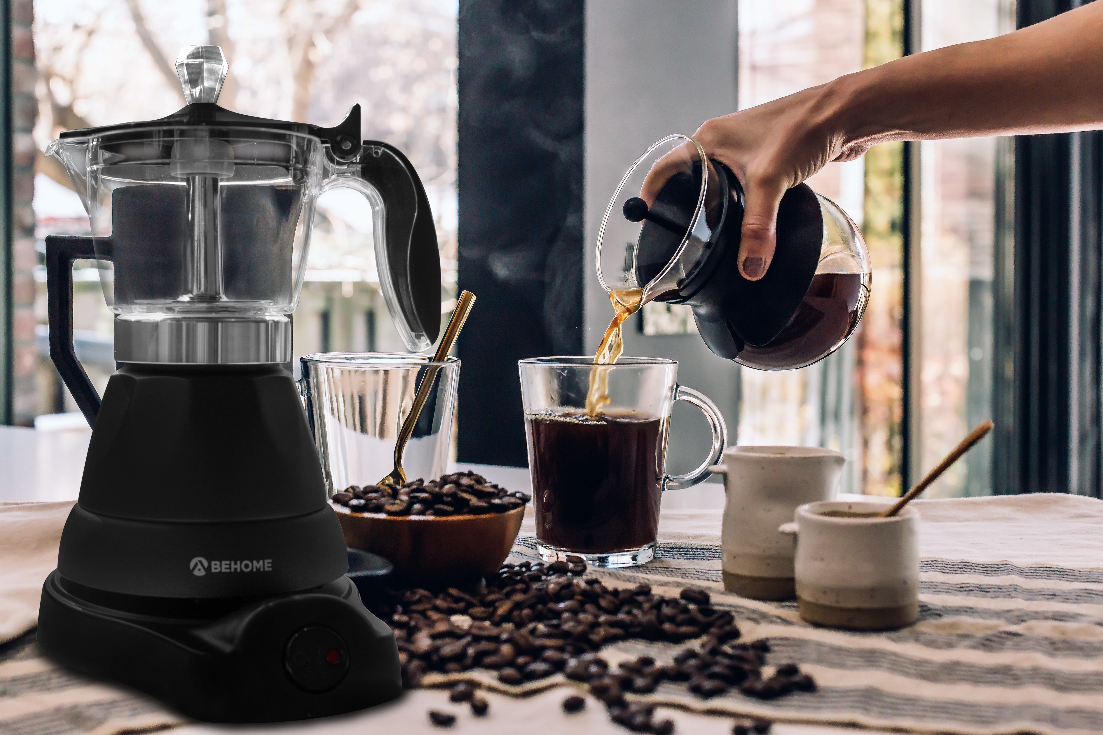 Macchina da caffè 3 tazze con Timer Behome